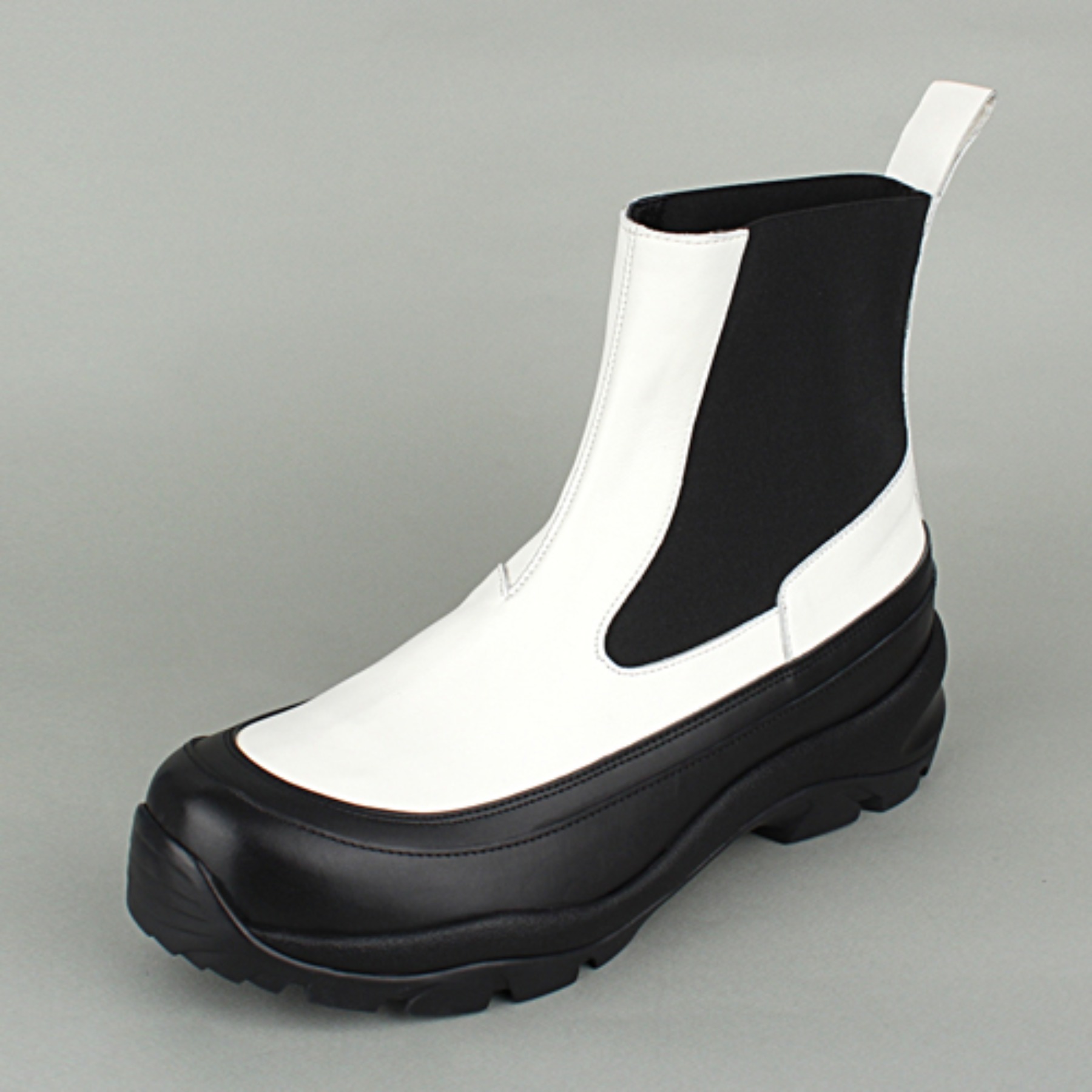 DAVID STONE D106 chelsea boots  (the white edition)